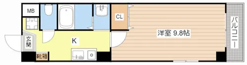 アフロディーテⅡ【302号室】の間取り
