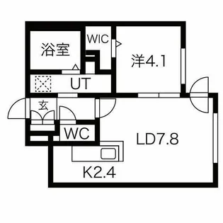 SCHAR大通西【1階】の間取り