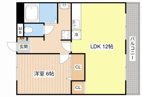 サニーコート船町【102号室】の間取り