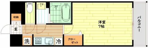 大阪府大阪市城東区森之宮2丁目【マンション】の間取り