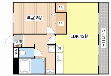 サニーコート船町【203号室】の間取り