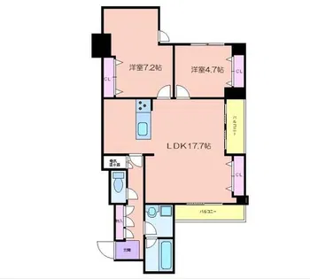藤和新町コープ【6階】の間取り