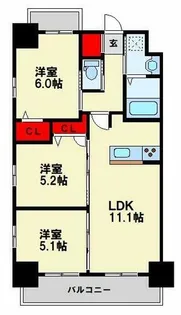 コンダクトレジデンスHIGUCHIMACHI【2階】の間取り