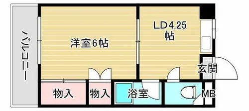 ラプラース井手【3階】の間取り