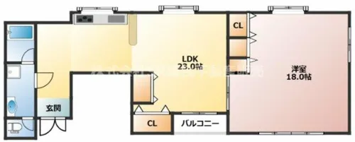 エクセル花園A棟【4階】の間取り