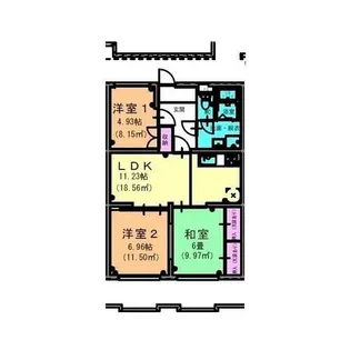 Fresca KAMIO【402号室】の間取り