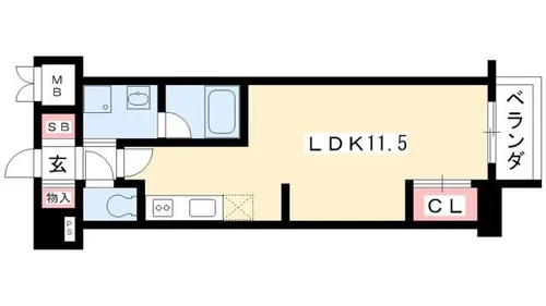 グラヴィス鶴舞【2階】の間取り