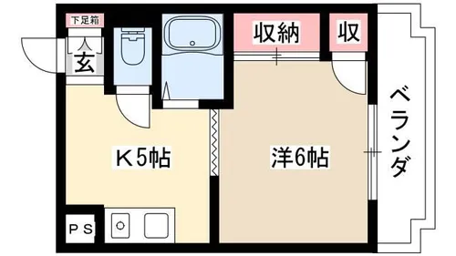 プラゼール【2D号室】の間取り