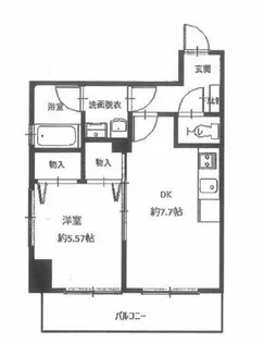 ウィング駅前ビルディング【606号室】の間取り