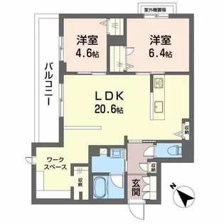 シャーメゾン GrandMaster赤穂【301号室】の間取り