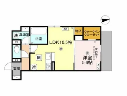 アザレア深江橋【2階】の間取り
