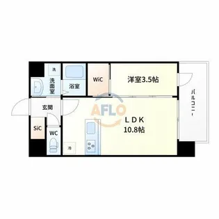 Alivis三国本町【10階】の間取り