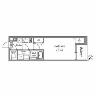 フェリスカーサ・ミオトーヤ【1階】の間取り