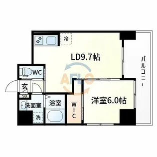 ノルデンハイム江坂垂水町【9階】の間取り