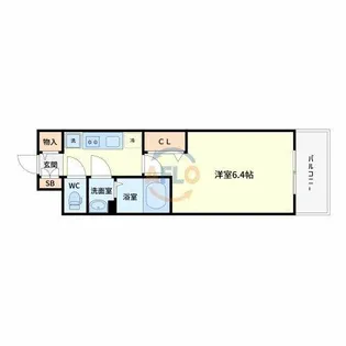 プレサンス塚本ミッドマーク【2階】の間取り