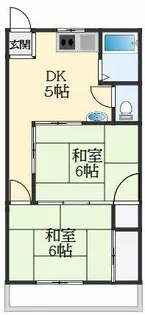 マンション平岡【1階】の間取り