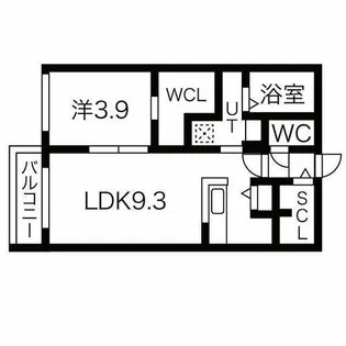 LIISA桑園【2階】の間取り