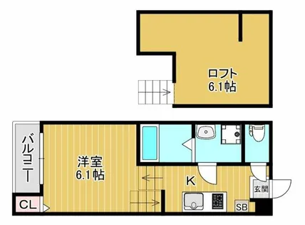 la clarte【2階】の間取り