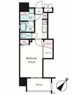アクタス薬院アネックス【201号室】の間取り