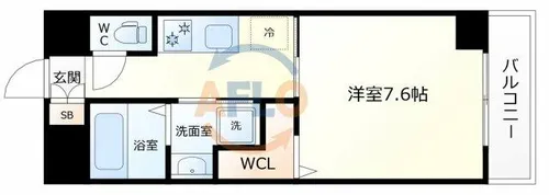 Lazo福島【2階】の間取り