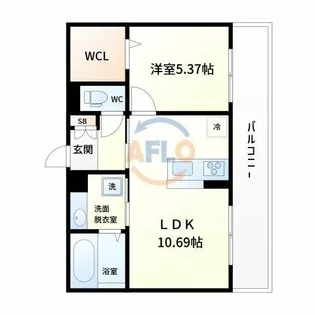 WEST GARDEN HILLS【1階】の間取り