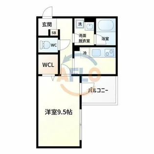 グランブルー【1階】の間取り