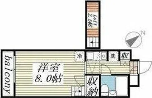 Hills Fujikawa【03B号室】の間取り