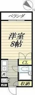 Hills Fujikawa【01C号室】の間取り