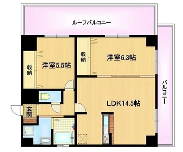 大阪府大阪市都島区中野町4丁目【マンション】の間取り