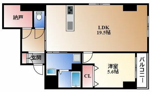 verite覚王山【6階】の間取り