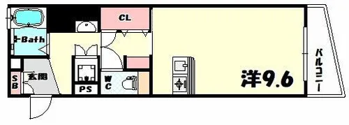 アスヴェルみなと元町OceanFront【4階】の間取り