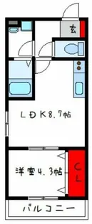 大阪府八尾市老原5丁目【アパート】の間取り