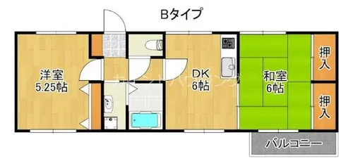 フラットコート【2階】の間取り