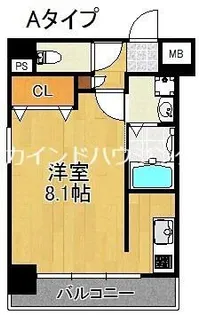 パークテラス花谷【4階】の間取り