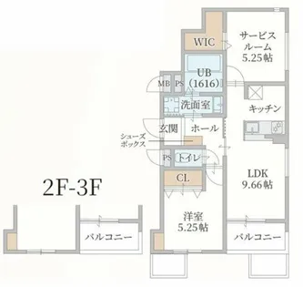 il mio corte高殿【1階】の間取り