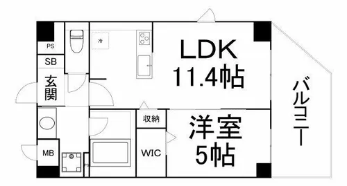 PLAISIR CAMPHRIER(プレジールカンフリエ)【4階】の間取り
