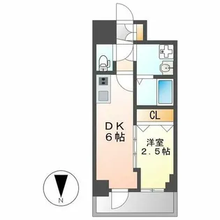 エスリード池下レスティア【2階】の間取り