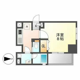 プロシード瑞穂【905号室】の間取り