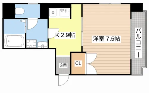 八日市桜館【2-C号室】の間取り