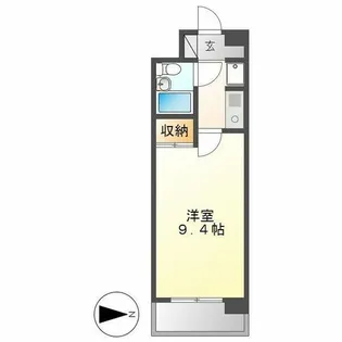 フィオーレ古出来【106号室】の間取り
