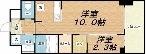 セレニテ本町東リアン【6階】の間取り