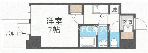 WORVE大阪本町【14階】の間取り