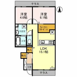 Alivio【1階】の間取り