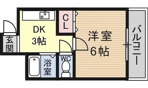 ディアコート舟木【3階】の間取り
