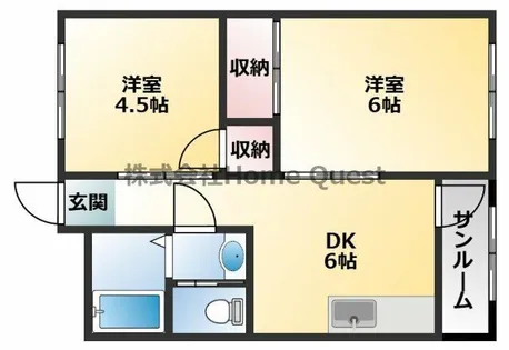 HY宝持マンション【3階】の間取り