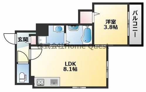 ジャカルタ519【1階】の間取り