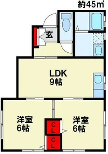 コーポ中山6【101号室】の間取り