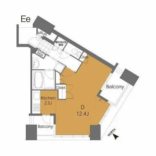 ラクレイス平尾ステーション【11階】の間取り