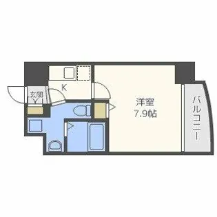 セレニテ難波西【5階】の間取り