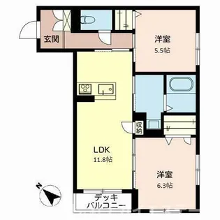 三木市平田(カーサ アトリオSK)【1階】の間取り